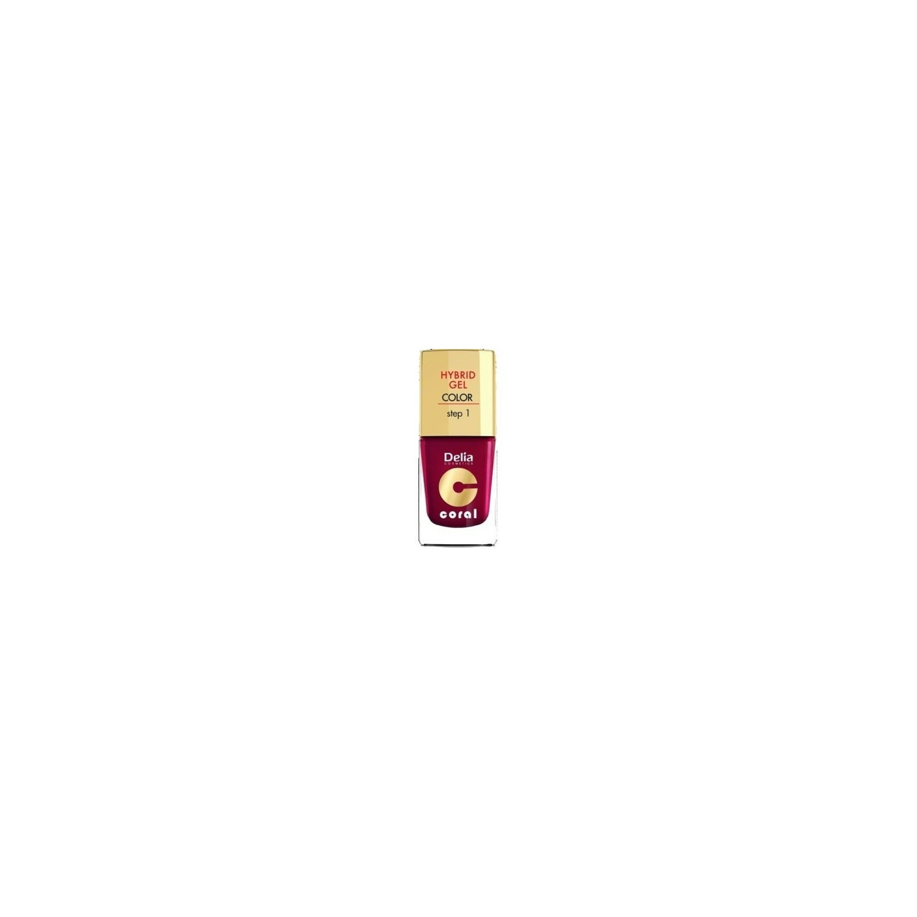 Delia Cosmetics Coral Hybrid Gel Nail Polish No. 12 Chestnut Brown 11ml