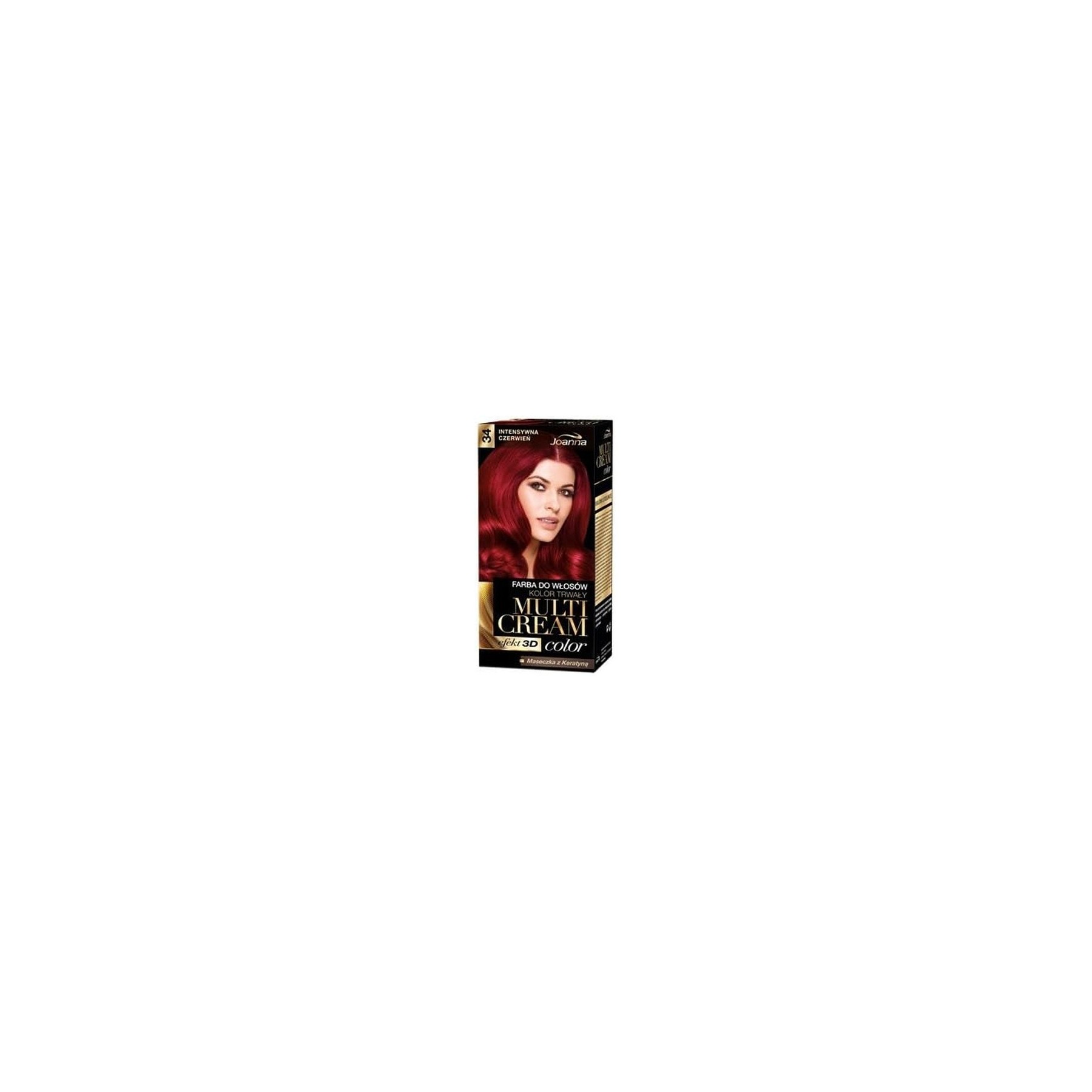 JOANNA Multi Cream Color Hair Dye 34 Intense Red