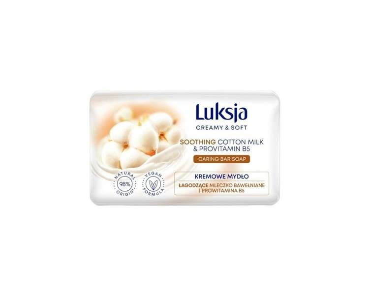 Luxja Creamy and Soft Soothing Cotton Milk Bar Soap
