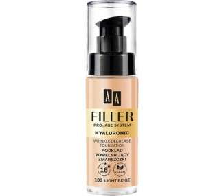 AA Make-Up Wrinkle Decrease Foundation 103 Light Beige 30ml
