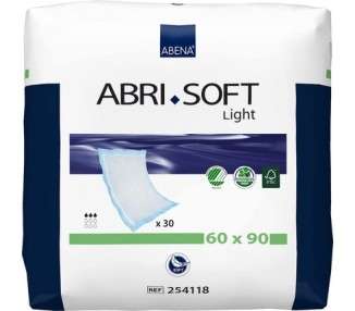 ABENA Abri-Soft Light Disposable Incontinence Pads 60x90cm 1250ml Absorbency - Pack of 30