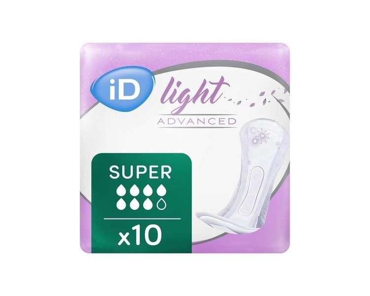 iD Light Advanced Super Incontinence Protection 10 Pack 800ml