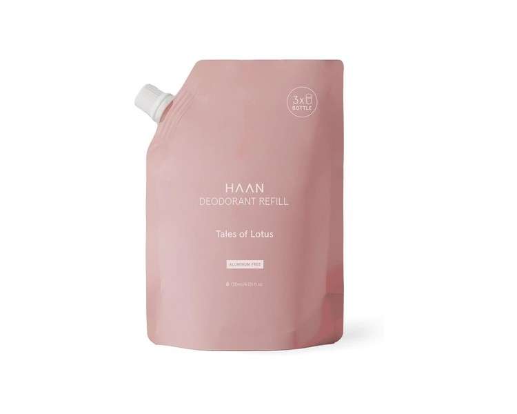 HAAN Sensitive Skin Deodorant Refill without Aluminum 120ml - Vegan with Prebiotic Complex - Tales of Lotus Fragrance