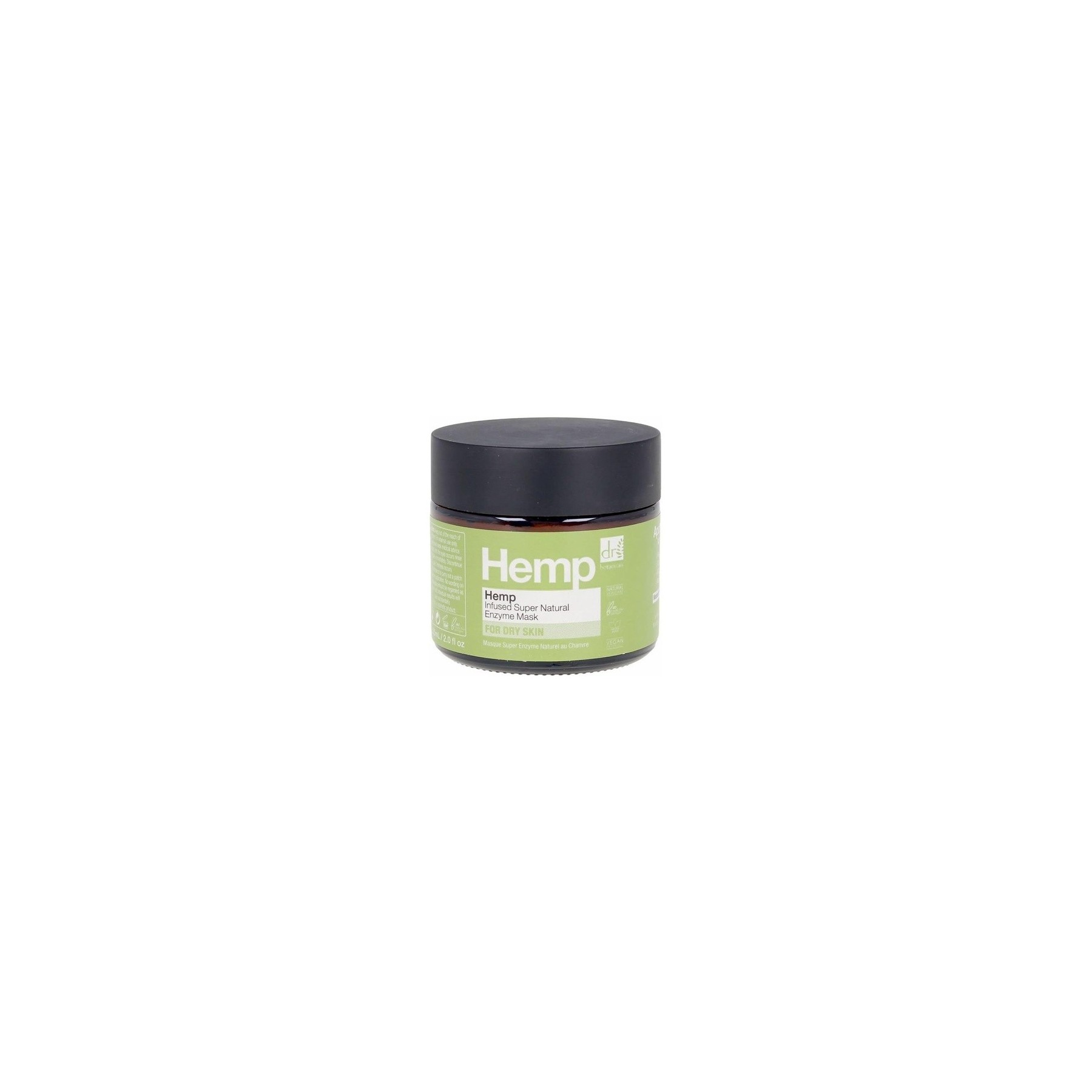 Dr Botanicals Natural Hemp Enzyme Mask Moisturizing Regenerating Soothing for All Skin Types 60ml