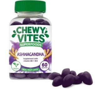 Chewy Vites Adults Superfoods Ashwagandha Gummy Vitamins 60 Count 250mg - Vegan