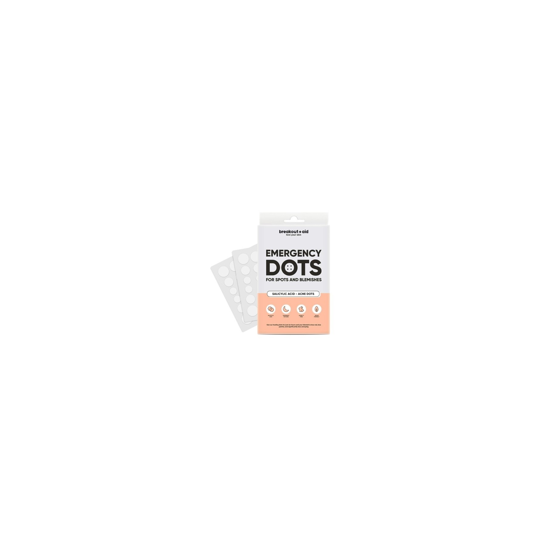 Breakout+Aid Ultra Thin Pore Cleansing Patches with Salicylic Acid - 48 Patches in 3 Sizes