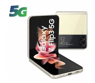 Smartphone samsung galaxy z flip3 8gb/ 128gb/ 6.7'/ 5g/ beige