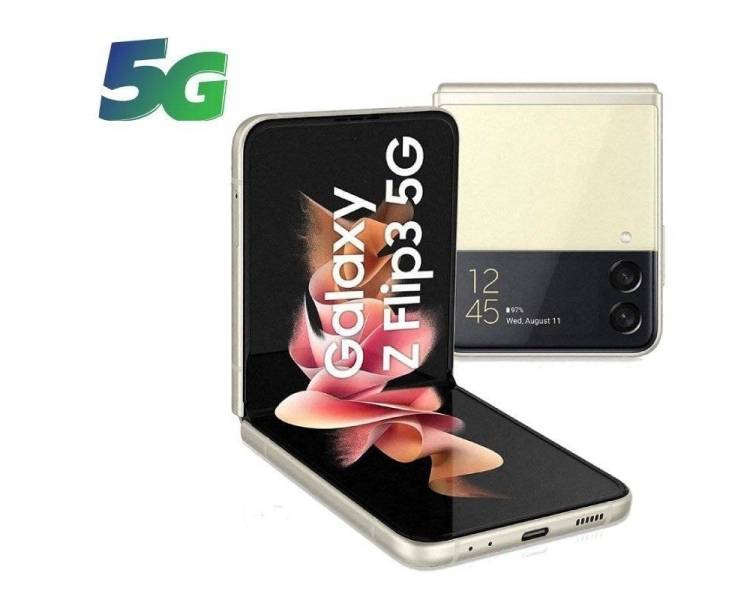 Smartphone samsung galaxy z flip3 8gb/ 128gb/ 6.7'/ 5g/ beige