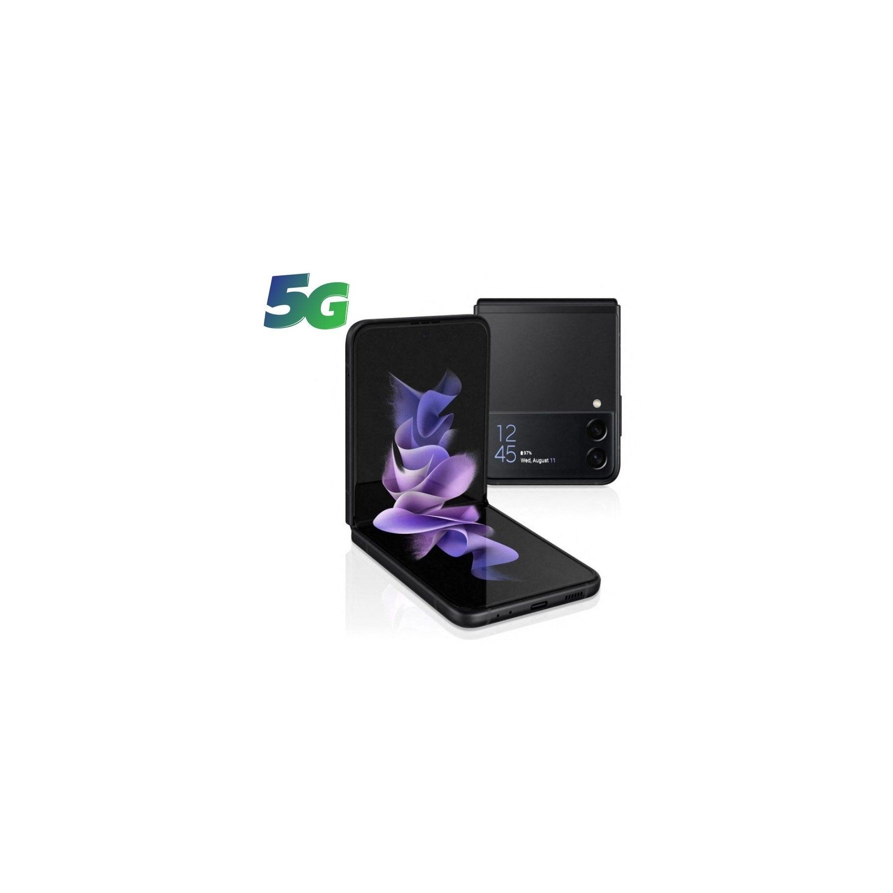 Smartphone Samsung Galaxy Z Flip3 8GB 128GB 6.7" 5G Negro Fantasma