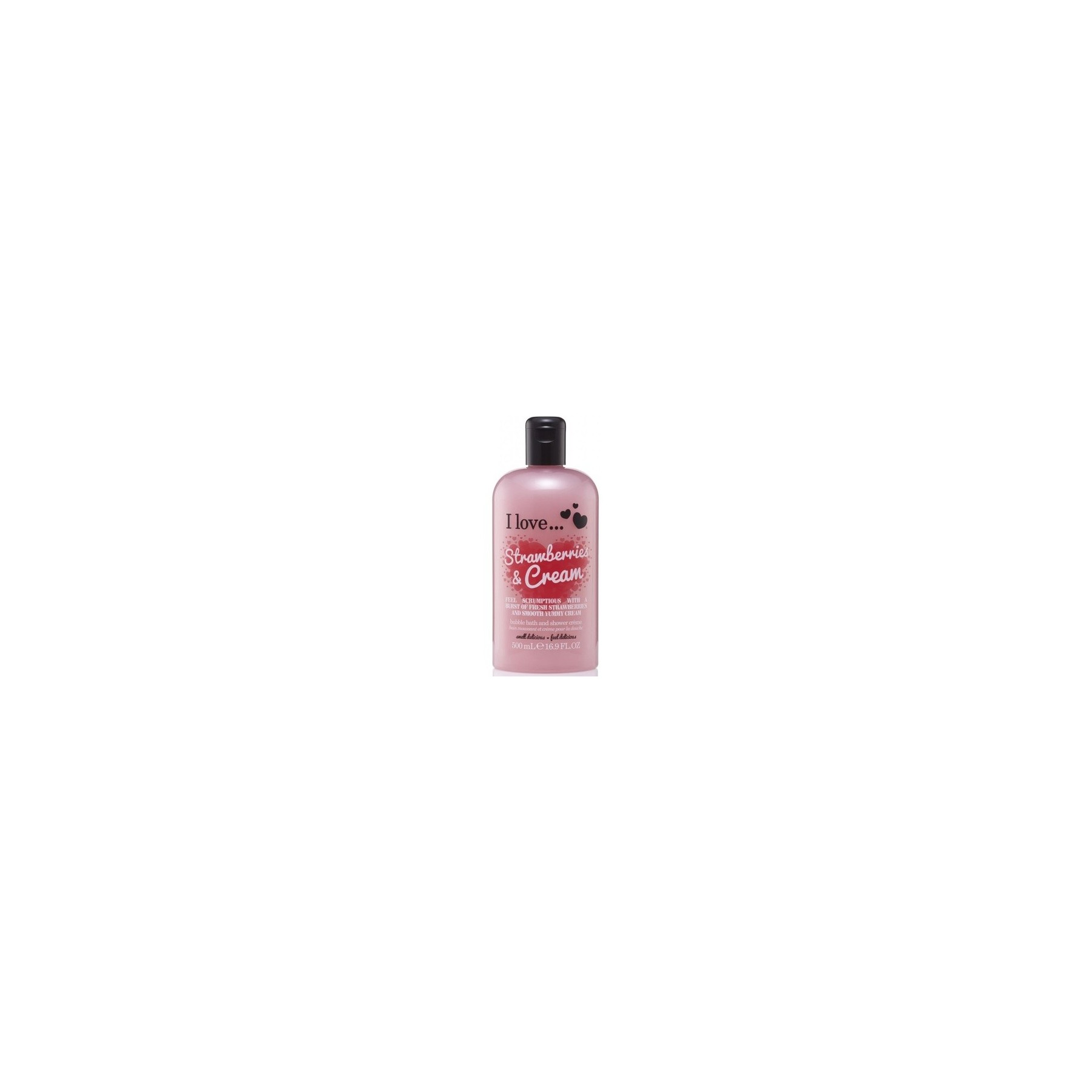 I Love Originals Strawberries & Cream Bath & Shower Crème with Natural Fruit Extracts and Vitamin B5 500ml