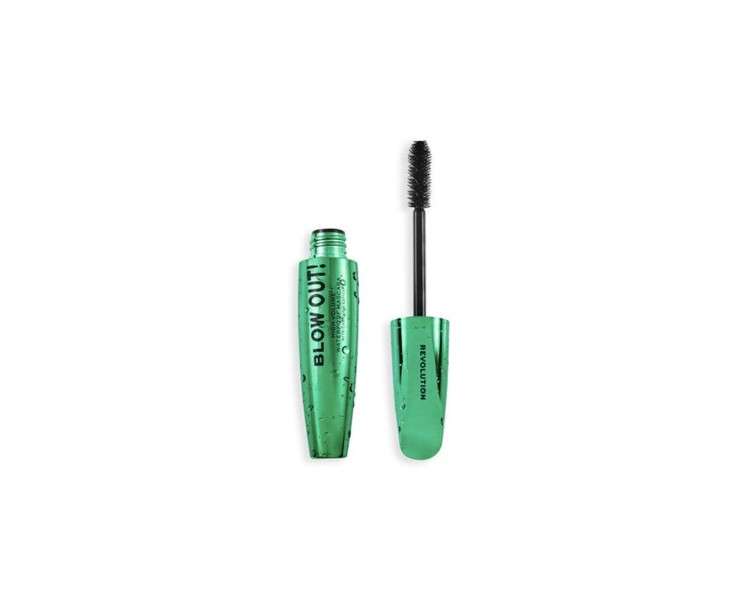Revolution Blow Out High Volume Waterproof Black Mascara New And
