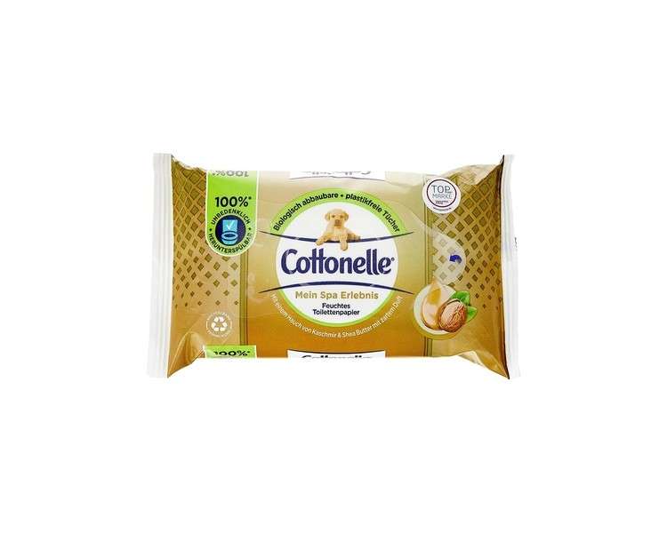 Cottonelle Moist My Spa Experience with a Touch of Cashmere & Shea Butter with Gentle Scent 42 Tissues