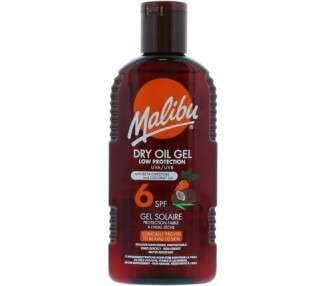 Malibu Sun SPF 6 Non-Greasy Dry Oil Gel with Beta Carotene and Coconut Oil 200ml