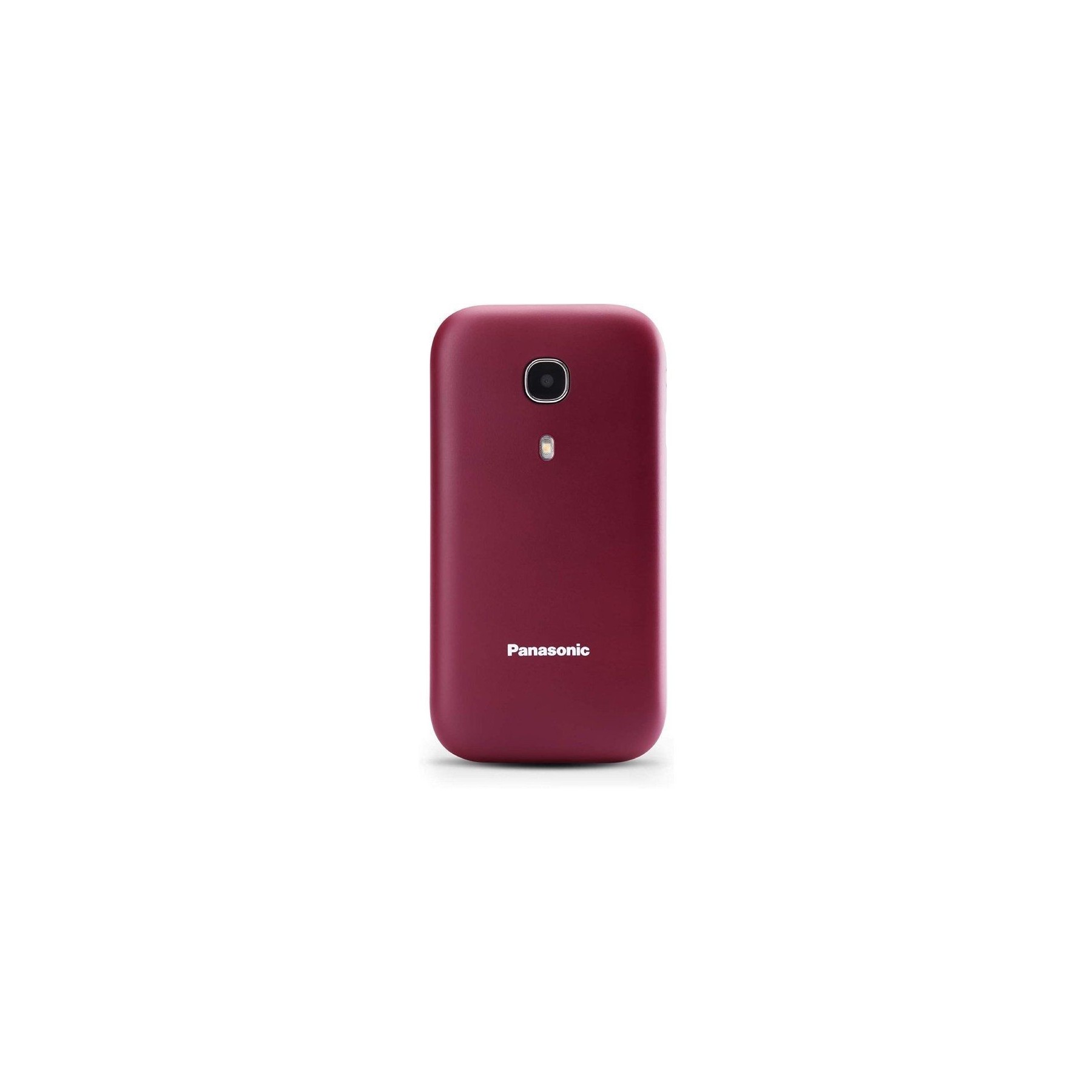 Teléfono Móvil Panasonic Kx-Tu400Exr Para Personas Mayores Rojo Granate