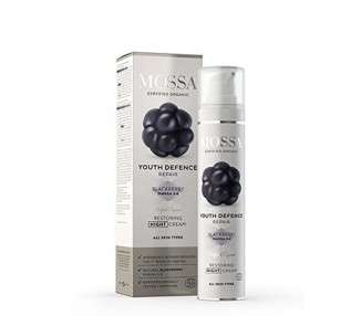 MOSSA Natural Night Cream with Blackberry Omega-3-6 Fatty Acids 50ml