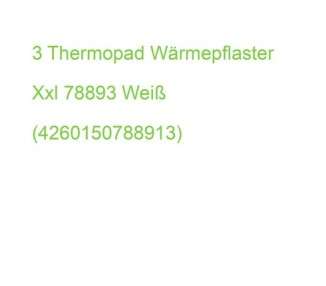 3 Thermopad Heat Plaster Xxl 78893 White