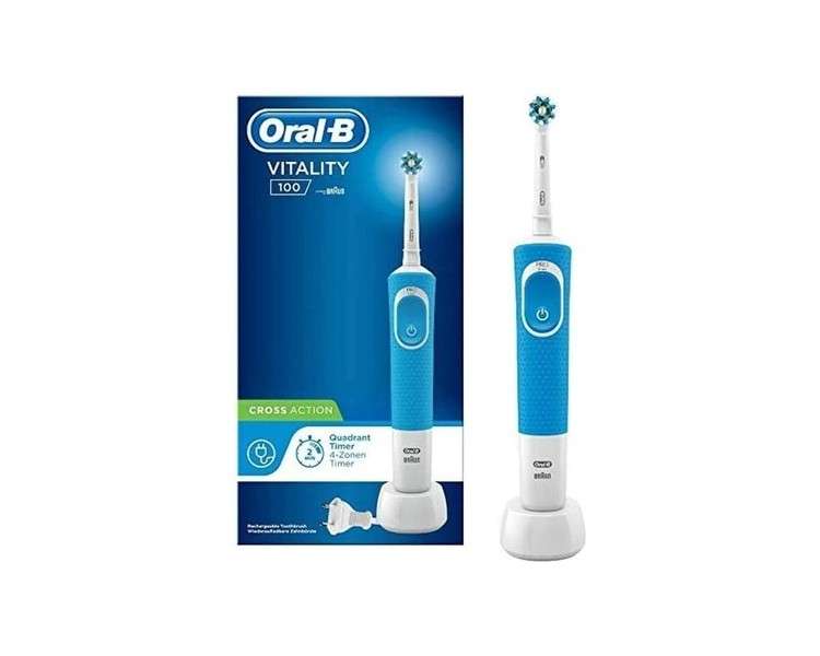 Oral-B Vitality 100 Crossaction Electric Toothbrush Blue 1 Count