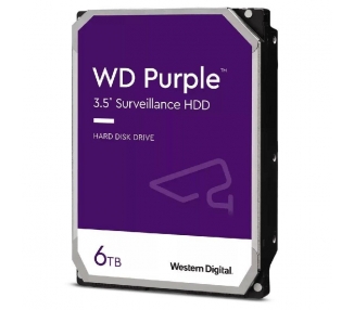 Disco duro western digital wd purple surveillance 6tb/ 3.5'/ sata iii/ 128mb