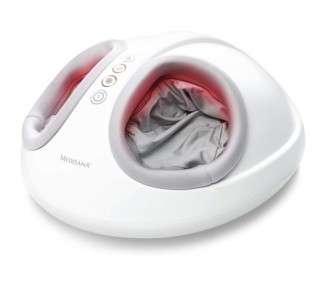 Medisana FM 888 Electric Shiatsu Foot Massager with Red Light and Heat Function 2 Speeds - White