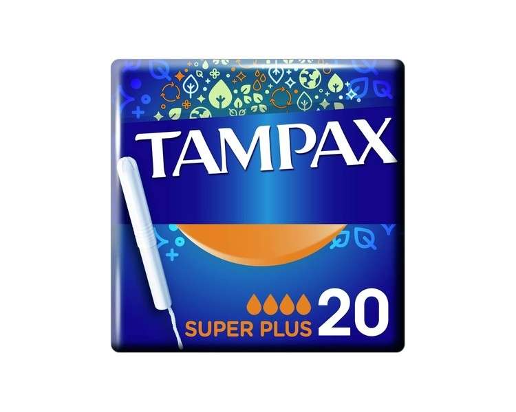 Tampax Super Plus Applicator Tampon 20 Pack