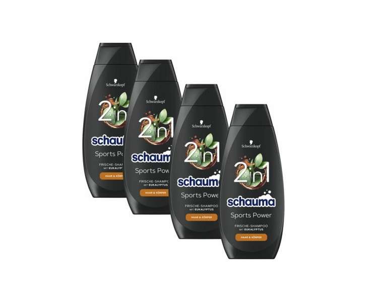Schauma Sports Power Fresh Shampoo with Eucalyptus 1600ml