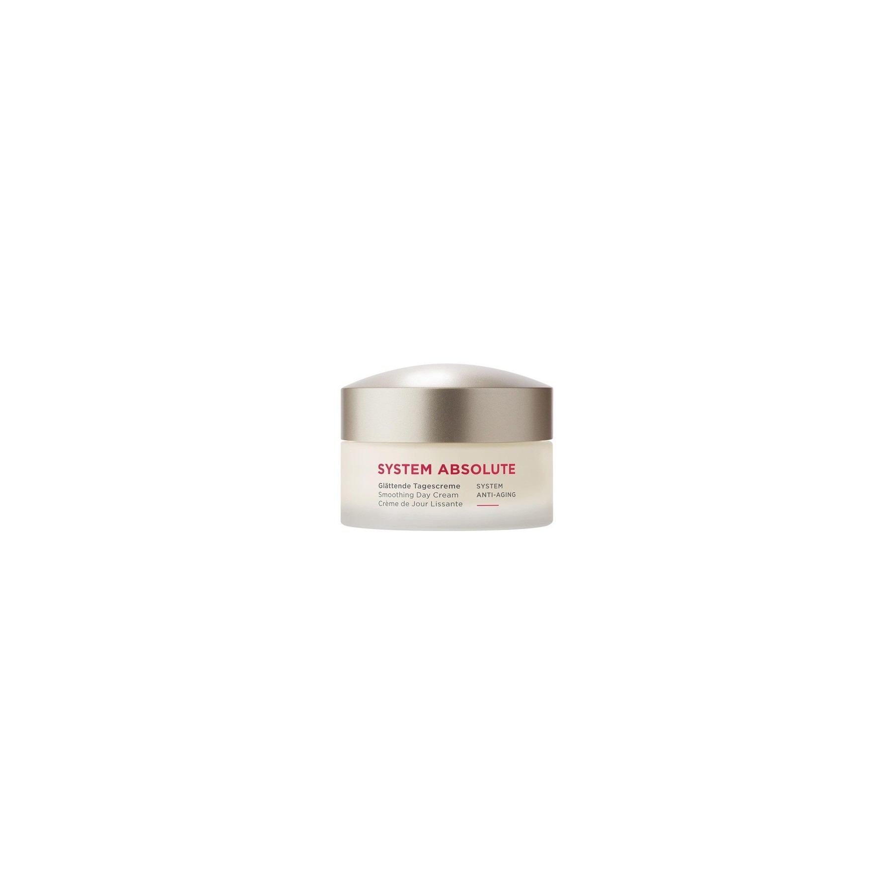 Annemarie Borlind System Absolute Smoothing Day Cream 50ml - Activates Collagen and Elastin Production - Ideal Makeup Base with Creamy Rich Texture