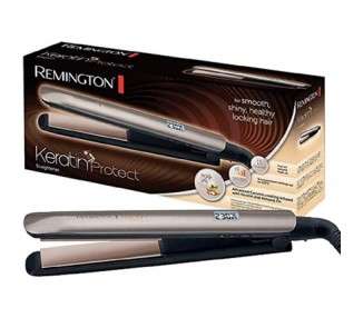 Remington Keratin Infused Ceramic Hair Straightener with LCD Display 10 Temperature Settings 150-230°C - Single