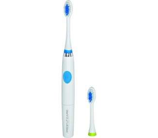 ProfiCare PC-EZS 3000 Electric Sonic Toothbrush with 2 Brush Heads for Optimal Dental Care and Oral Hygiene White-Blue