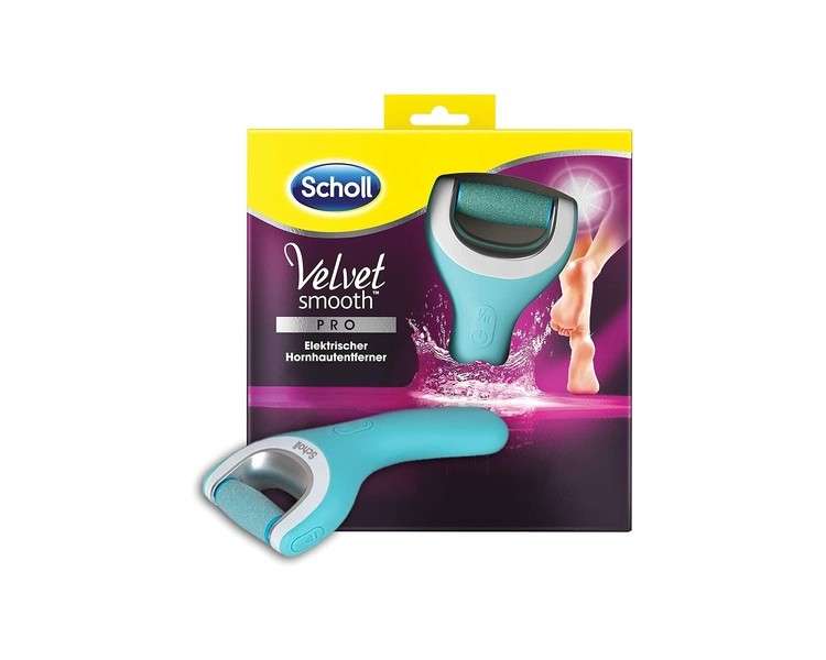 Scholl Velvet Smooth Electric Callus Remover Pro - For Callus Removal on Wet and Dry Feet - Rechargeable - 1 Device + Charging Station