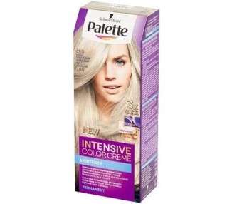 Schwarzkopf Palette Intensive Color Creme Permanent Hair Dye with Mask for All Hair Types C10 Frosty Silver Blonde