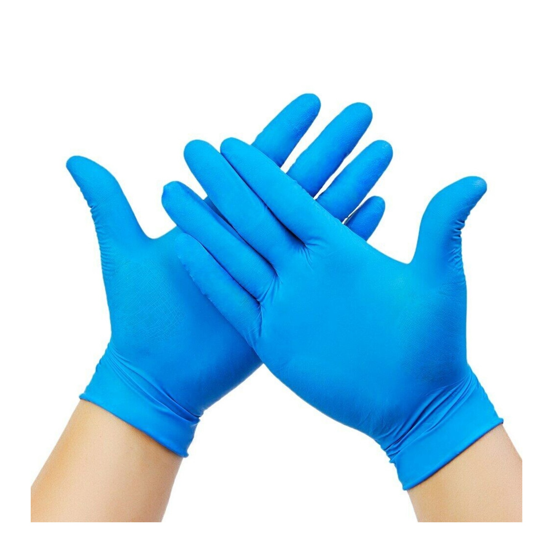 Guante Guantes Nitrilo Azul Sin Polvo Talla L 100 Unidades