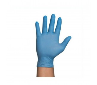 Guante Guantes Nitrilo Azul Sin Polvo Talla L 100 Unidades
