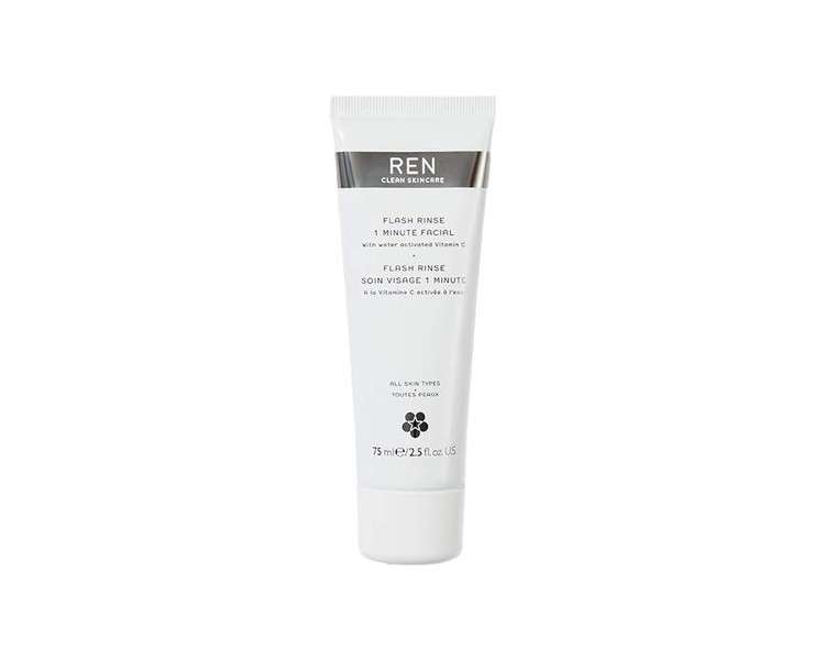 REN Clean Skincare Flash Rinse 1 Minute Facial 75ml