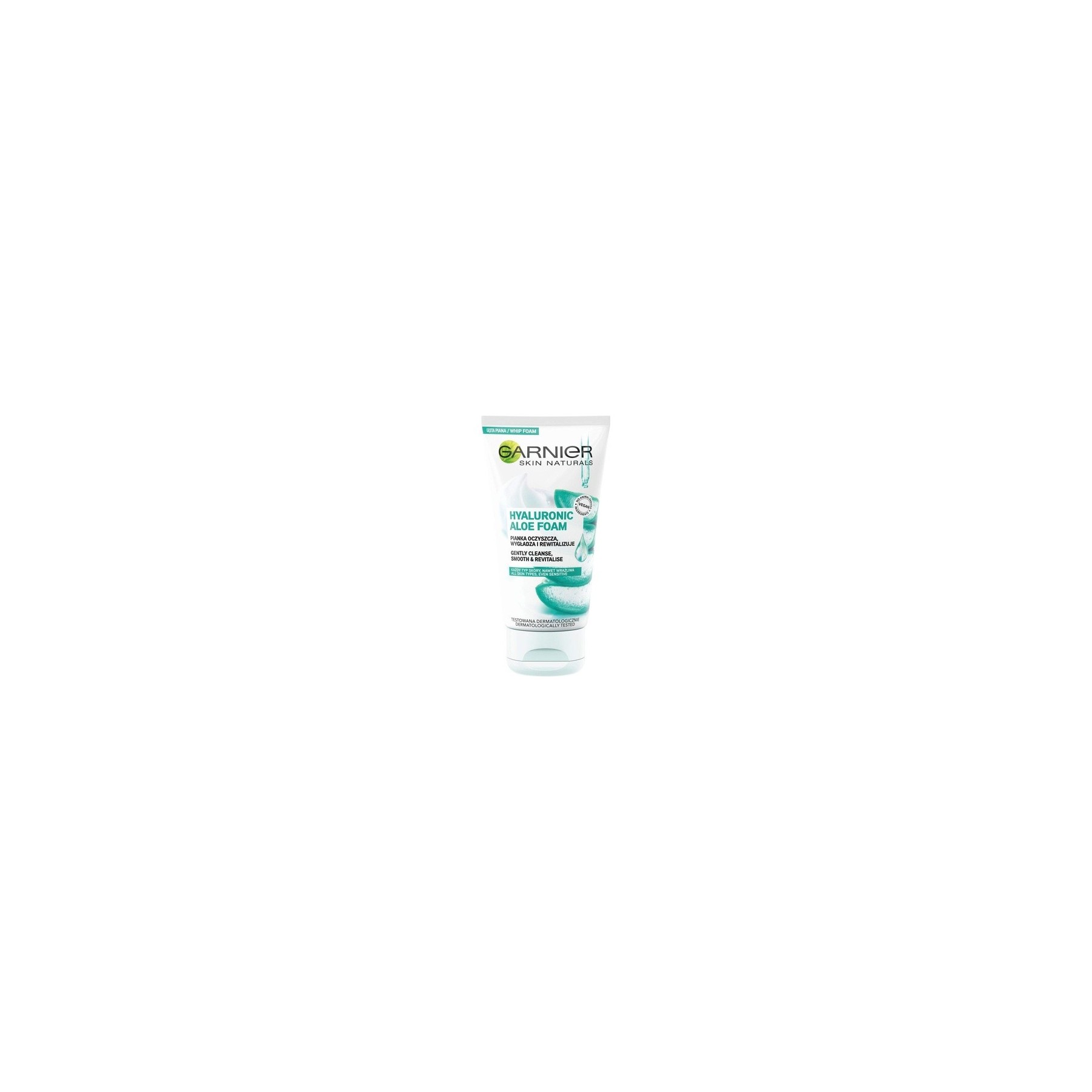 Garnier Skin Naturals Hyaluronic Aloe Cleansing Foam for All Skin Types, Even Sensitive 150ml
