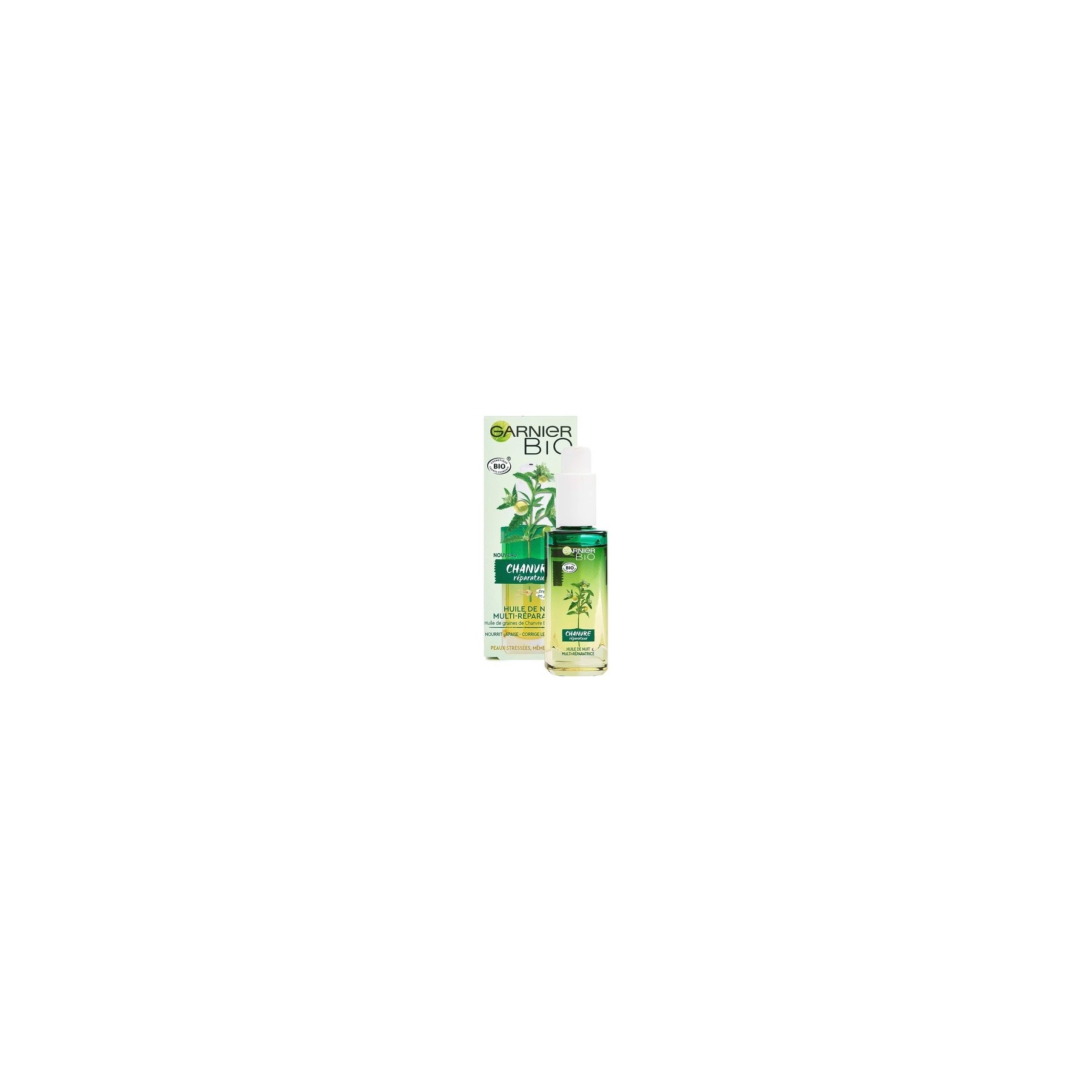 Garnier Organic Multi-Repairing Night Oil for Face with Nourishing Hemp & Vitamin E 30ml