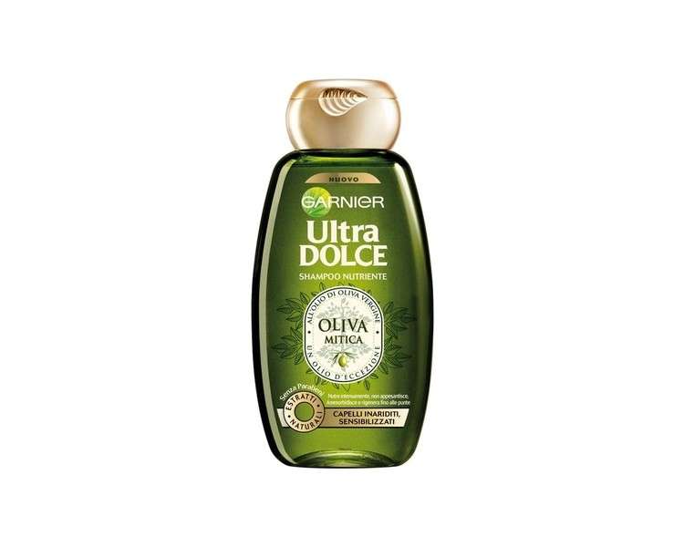 Garnier Ultra Dolce Nourishing Shampoo with Virgin Olive Oil 8.45 fl oz - Italian Import