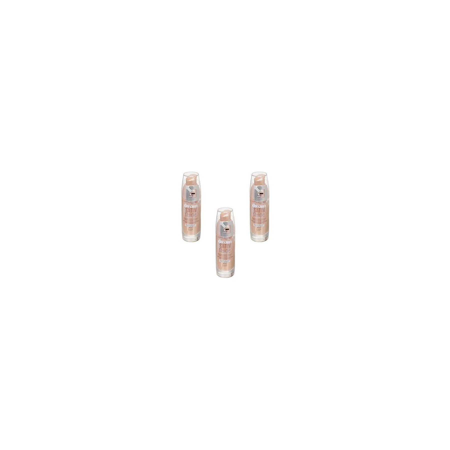 Maybelline New York Dream Satin Liquid Foundation 10 Ivory 30ml - Pack of 3
