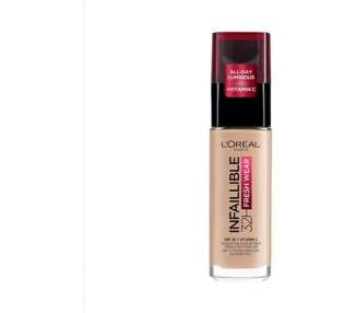 L'Oréal Paris Infaillible 24H Fresh Wear Make-up in Rose Vanilla Shade 110 High Coverage