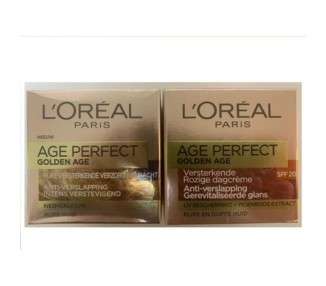 L'Oreal Golden Age Perfect Day Cream & Night Care 2x50ml - Pack of 2