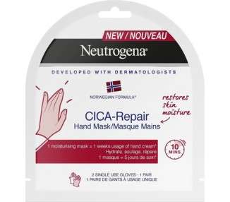 Neutrogena Norwegian Formula Cica Repair Hand Mask Gloves - 2 count