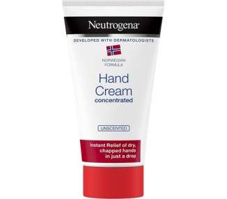 Neutrogena Hand Cream Concentrated Unscented For Very Dry Chapped Hands 75ml