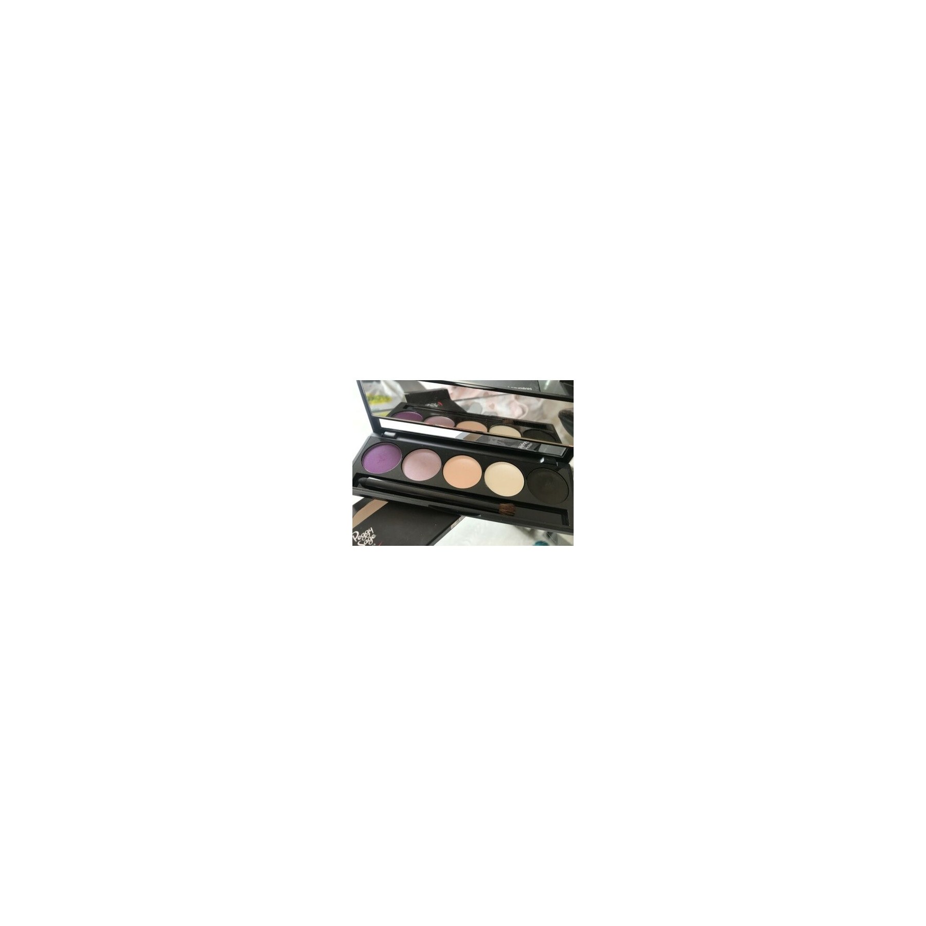 PEGGY SAGE Eye Shadow Color Palette with Mirror and Brush - Harmony Bloom
