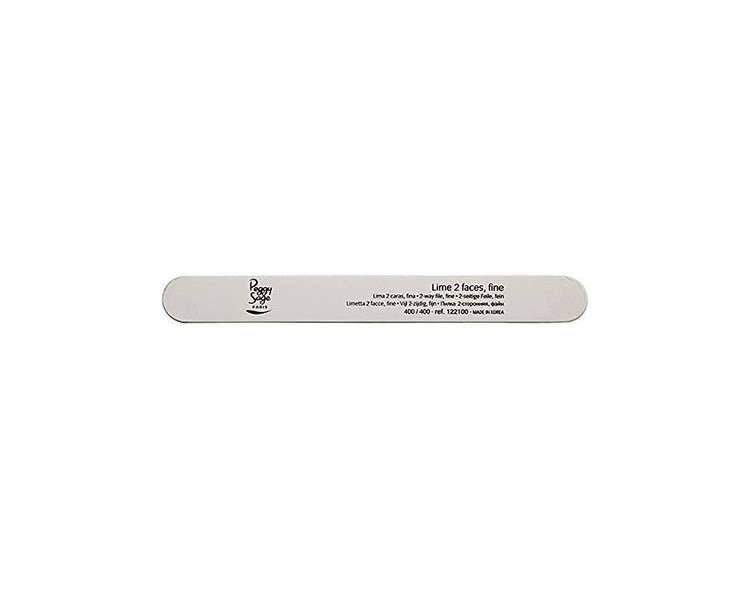 Peggy Sage White Nail File 2 Sided Washable 400/400 - 122100