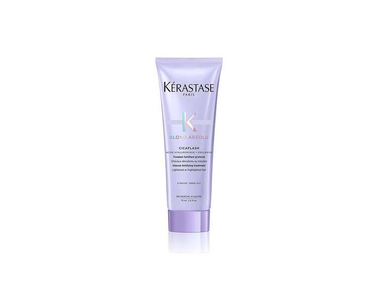 Kerastase Blond Absolu Cicaflash Conditioner for Bleached Highlighted and Damaged Hair with Hyaluronic Acid 2.5 Fl Oz