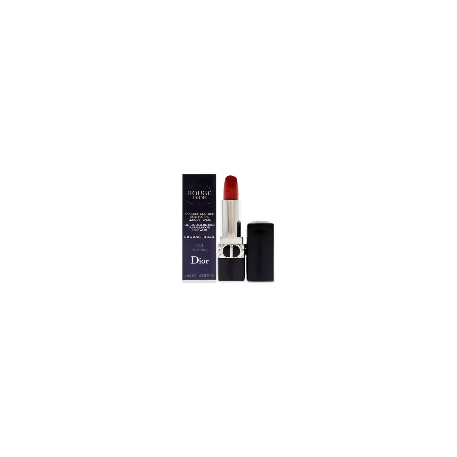 Christian Dior Rouge Couture Color Refillable Lipstick No.080 Red Smile 3.5g