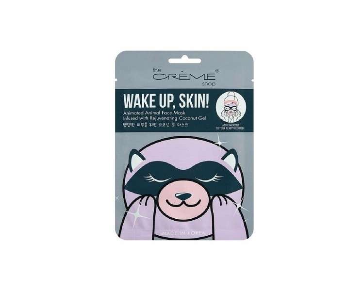 The Crème Shop Wake Up, Skin! Raccoon Face Mask 25g