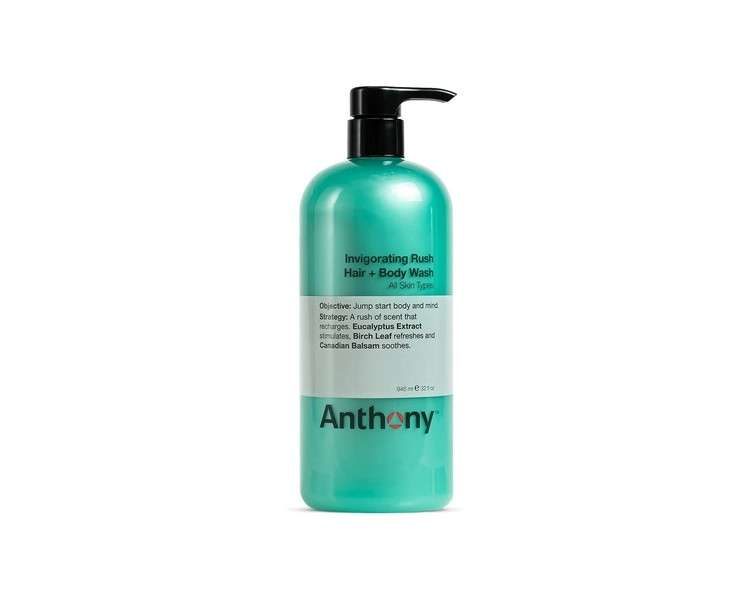 Anthony Invigoration Rush Hair + Body Shampoo 946ml
