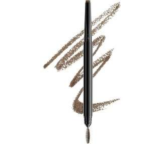 NYX Professional Makeup Precision Brow Pencil Dual Ended with Flat Tip Pencil and Spoolie Brush Vegan Formula Shade Ash Brown 04