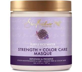 Sheamoisture Strength + Color Care Mask for Damaged Hair with Purple Rice Water 237ml