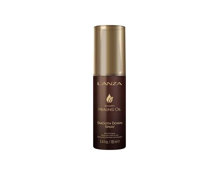 L'ANZA Keratin Healing Oil Smooth Down Blow Dry Hair Spray 3.4 Fl Oz
